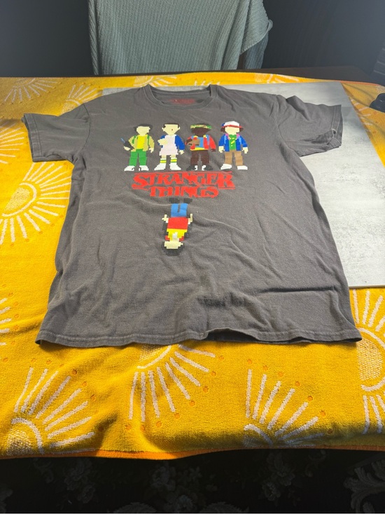 Stranger Things Tops - VINTAGE Stranger Things PIXEL Black T shirt medium